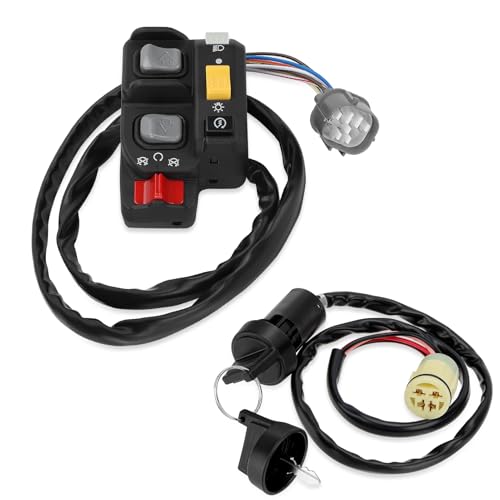 Handlebar & Key Switch for Honda Rancher 350 ES 2000-2005 Rancher 400 2004-2007 Rubicon 500 Foreman 500 ES 2001-2006 Rincon 650 680 2003-2007 Electric Shift 35200-HN7-003 35020-HN5-A10 35100-HN5-670 by M MATI - Image 6