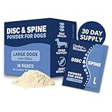 Under the Weather Disc & Spine Health Powder for Dogs | Spinal Disc Support | Vet Formulated Dog Joint Supplement for Long-Backed Breeds | IVDD Dog Supplies | Chicken Flavor Packets - 30 Day Supply L