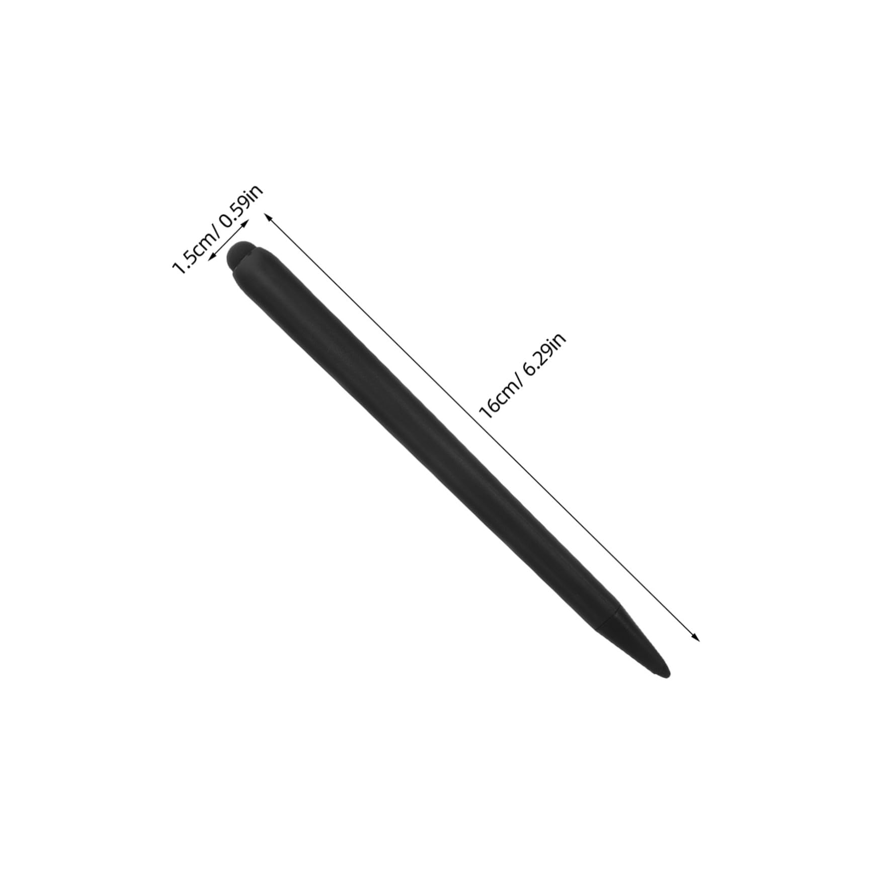 Zerodeko Lápiz Óptico Paquete de 2 Piezas Diseño de Doble Punta para Pantalla Táctil y Material Abs Negro, Adecuado para Enseñanza en Pizarra Digital y Reuniones de Negocio