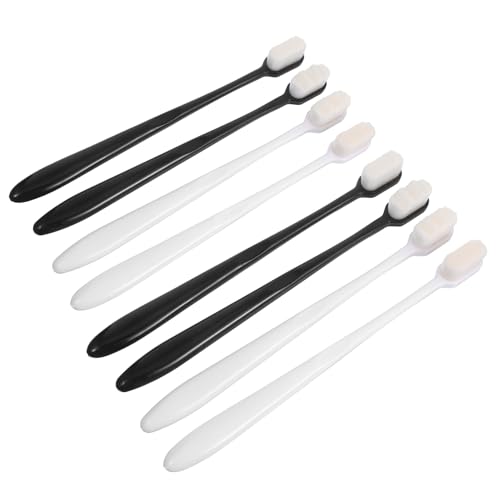 Brosse à dents portable extra douce en lot de 20 pièces au design plat pour adulte