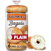 Algopix Similar Product 1 - Thomas' Plain Bagels, 6 count, 20 oz