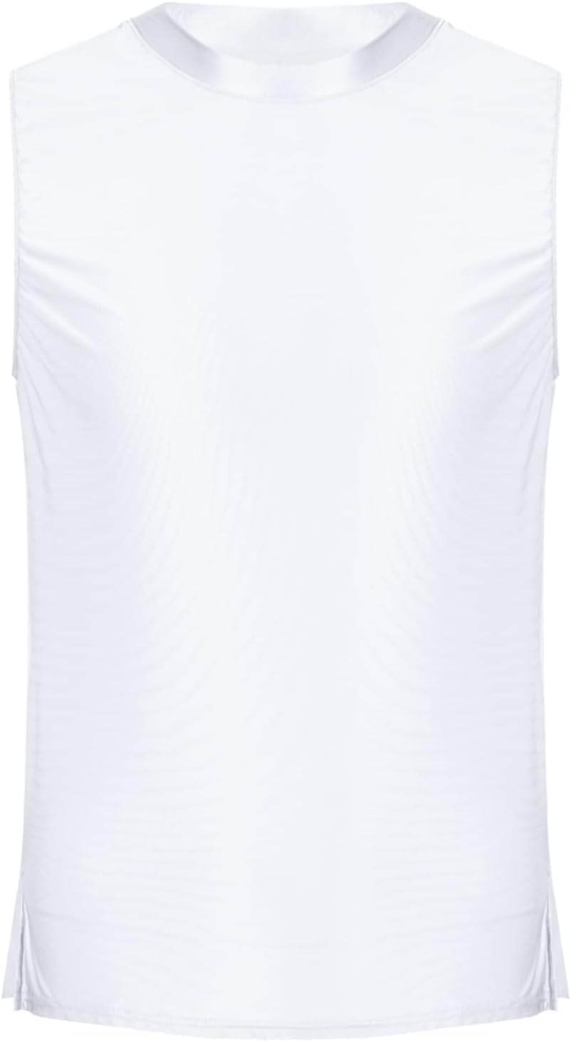 YiZYiF Men's Ice Silk Quick-Drying Bodybuilding Fitness Muscle Sleeveless Vest Fitness Tank Tops