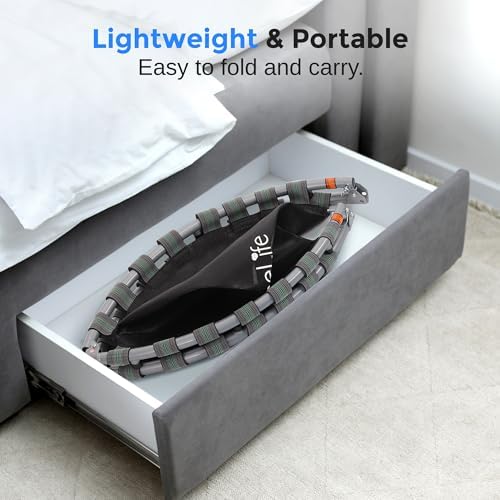 SereneLife Taşınabilir ve Katlanabilir Trambolin - 40 inç Ayarlanabilir Küpeşte Sahip Ev İçi Mini Rebounder Fitness Vücut Egzersizi, Çocuklar için Yaylı Güvenli - SLELT403 - Görsel 6
