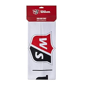 Wilson Unisex Toalla de golf, TOUR TOWEL, Microfibra, Blanco, Talla única, WGA900005