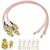 Ensemble pratique de câbles SMA vers UFL IPX : ce kit contient 5 pièces RP-SMA femelle vers UFL/IPX câble coaxial et 5 adaptateurs d'extension RP-SMA supplémentaires. Cela vous permet de répondre à tous les besoins, de la solution d'adaptateur à l'extension de signal et à l'extension d'interface. La version multiple permet de mettre à niveau plusieurs appareils simultanément ou de garder des pièces de rechange à portée de main. Il est rentable et idéal pour un usage privé, des réparations ou des installations industrielles.