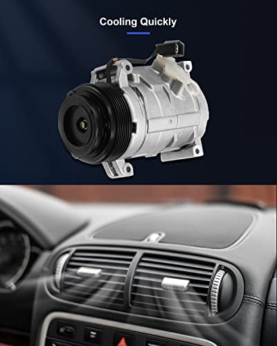 Eccpp Ac Compressor With Clutch 2008-2012 Fit For B-Uick Enclave 3.6L 2009-2012 For Ch-Evrolet Traverse 3.6L 2007-2010 For S-Aturn Outlook 3.6L Co 21625C #TOP4