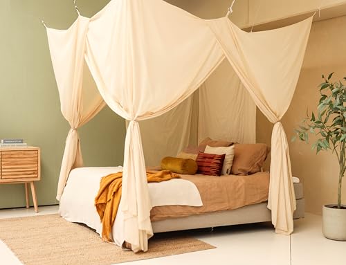 Mosquitera rectangular tama&ntilde;os diversos para cama con dosel grande 6