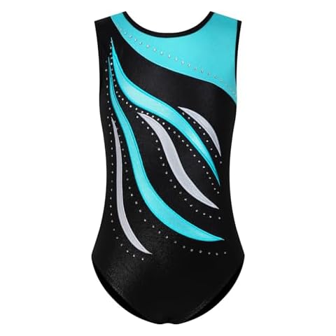 ESHOO Girls Shining Diamond Leotards Cover