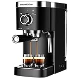 Espresso Machine 20 Bar Expresso Coffee Maker with Milk Frother Wand, Fast Heating Automatic Coffee Machines for Espresso, Cappuccino Latte and Macchiato, 1450W