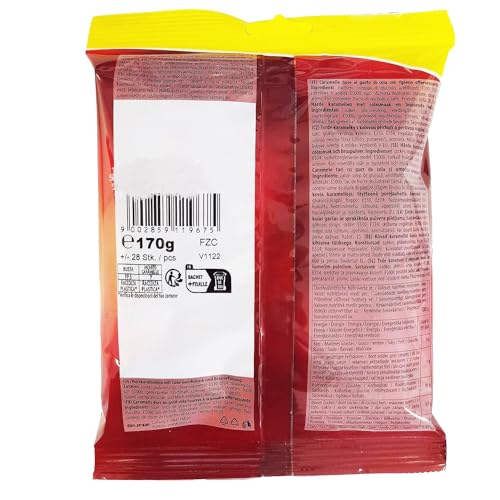 Woogie Frizzy Cola Brause- Bonbons Hartkaramellen Mit Cola- Geschmack 4 x 170g