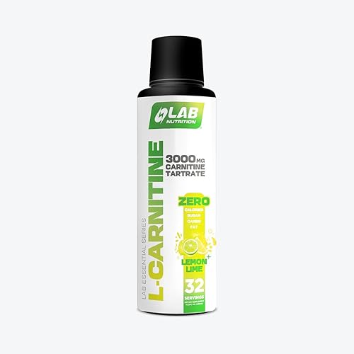 Lab Nutrition Gol - Presentación líquida de L-Carnitina de 3000 MG bebida suplementaria bebida estimulante 31 porciones lima limón