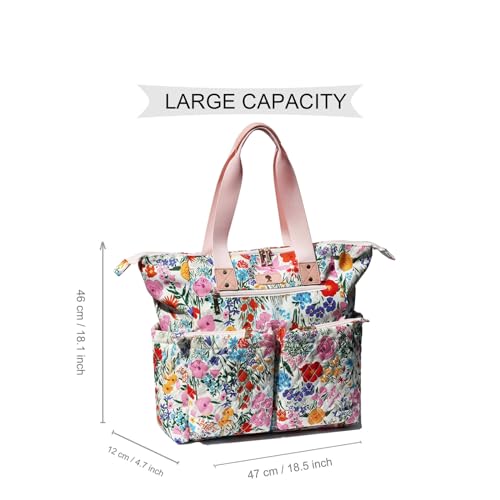 2-in-1 Insulated Diaper Tote Backpack for Women Large Capacity Travel