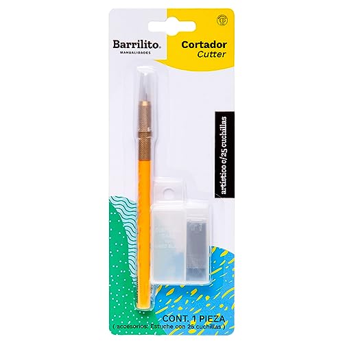 Listado de Cuchillas de cutter , listamos los 10 mejores. 48 Barrilito Cortador Artístico c/25 cuchillas. T200