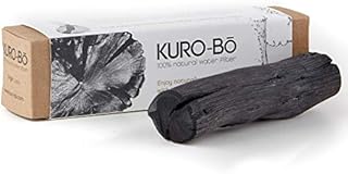 KURO-Bō Binchotan Charcoal Water Filter Stick, Plastic-Free, Lasts 6 Months - Purifies Tap Water for Jug, Bottle, Carafe (1 Pack)