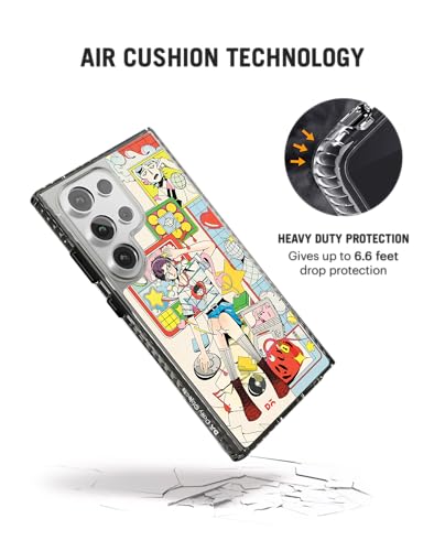 Image of DailyObjects Case for Samsung Galaxy S24 Ultra Stride 2.0 Wlk Man Beats Compatible with Magnetic Wireless Charging Slim Back Cover with Inner Magnetic Ring Shockproof