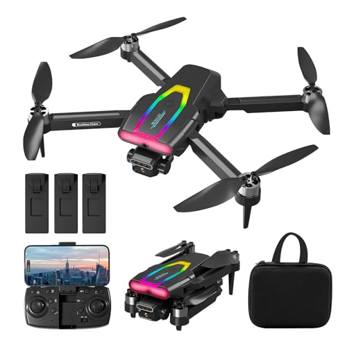 KEELEAD Mini Drones con cámara 4K, drone con motor sin...