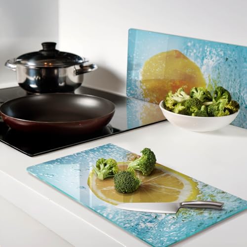 Planche en verre résistant à la chaleur pour découpe et protection de plaques - 4