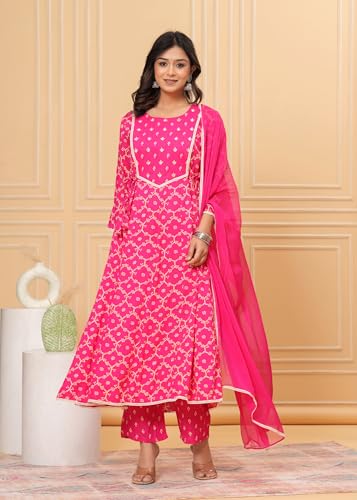 Embroidered Anarkali Kurta set with Dupatta In Rayon fabric Indian Tunic Dress Ethnic Wear Collection For Women4