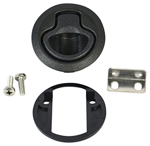 Southco M1-61 Series Natural Plastic Flush Pull Push-to-Close Latch, Non-Locking, 0.08