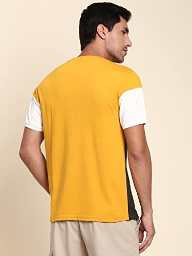 Image of Dennis Lingo Men's Slim Fit Mustard T-Shirt