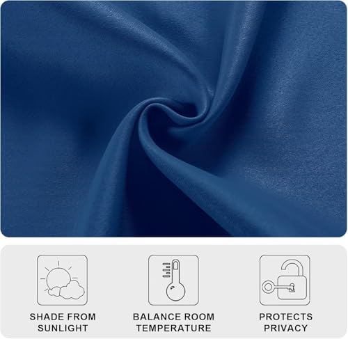 Cortinas opacas térmicas para ventanas francesas y paneles de puerta DWCN con cinta 6