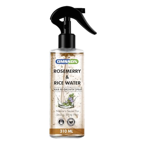 Image of Rosemary And Rice Water Hair Spray for Hair Growth and Hair Fall Control | Natural Hair Tonic for Strong, Shiny & Healthy Hair | Suitable for Men & Women- 310 ml