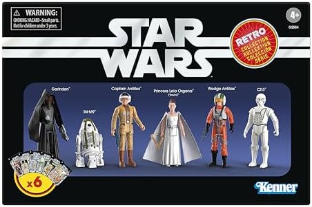 Star Wars Retro-Kollektion Neue Hoffnung Episode IV Action-Figuren 6er-Pack zum Sammeln (9,5 cm)