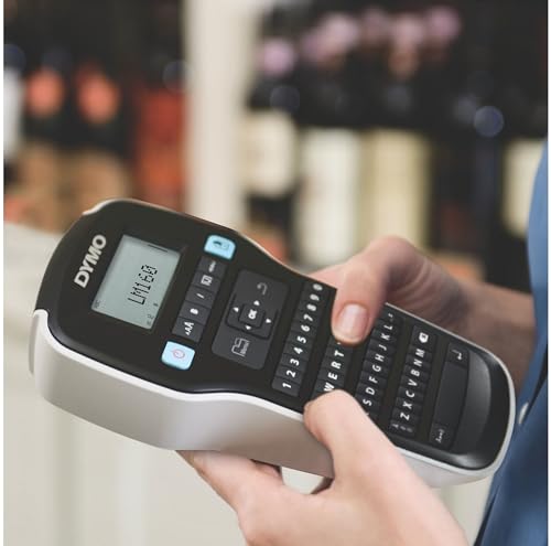 DYMO LabelManager 160 Portable Labelling Device, Labelling Device with QWERTZ Keyboard and Easy Text Editing, for D1 Labels in 6, 9 and 12 mm Widths
