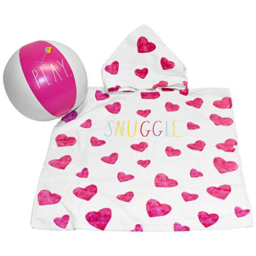 CocoNut Float Rae Dunn Kids Poncho Towel with Colorful 12