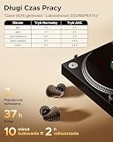SOUNDPEATS H3 Hi-Fi Bezprzewodowe Słuchawki Bluetooth 5.4 z LDAC i aptX Lossless, 55dB Hybrydowe Aktywne Tłumienie Hałasu z 1DD+2BA, 6 mikrofonów AI, 37h odtwarzania Czarny Tytanowy