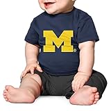 Little King NCAA Infant Tech T-Shirt-Boys & Girls-Michigan-Navy-6 Months