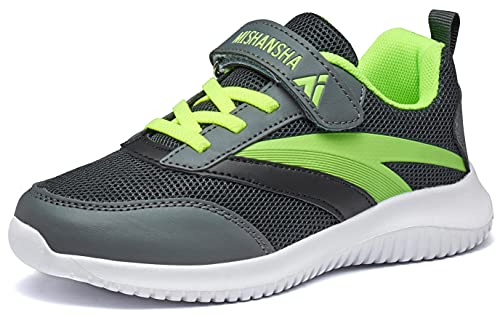 Mishansha Freizeitschuhe Kinder Jungen Leicht Laufschuhe Mädchen Fitnessschuhe Herbstschuhe Grau 26
