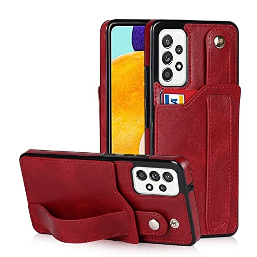 Housse en cuir Samsung S21 Ultra rouge protection intégrale chic HUILUN