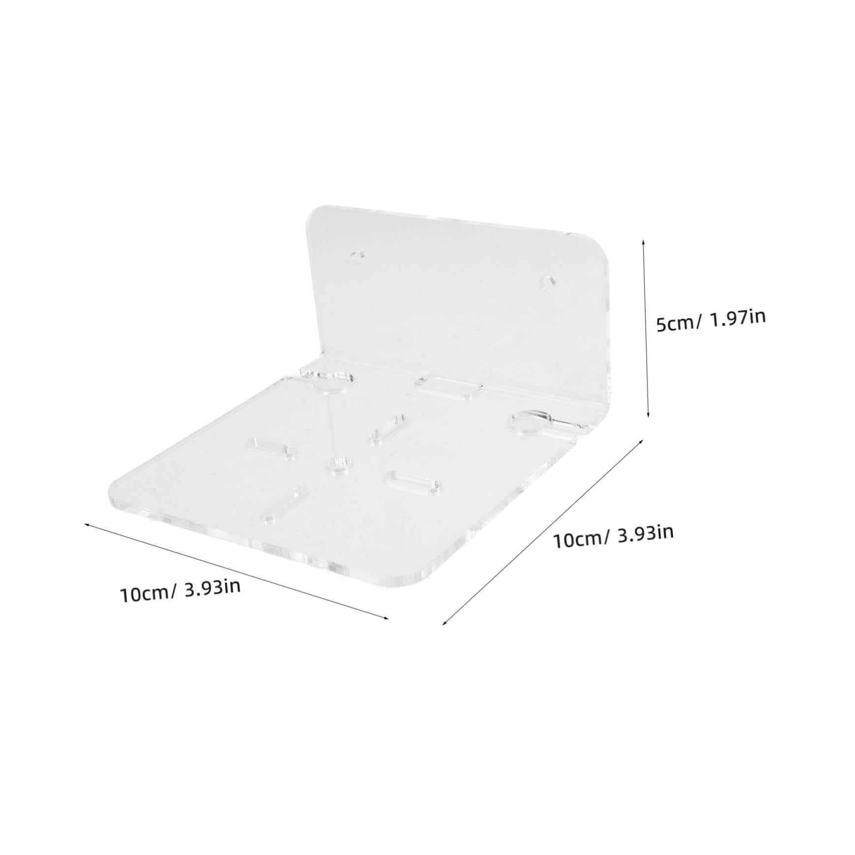 balacoo 3pcs Acrylic Floating Shelves Baby Monitor Stand Security Camera Wall Mount Bracket