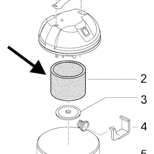 2er Set Filterschaum für OASE für Pondovac 3/4 - Ersatzteil 43996 Alt 26760 Filter Sauger