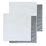 J&Q HEPA集じんフィルター(2枚) と 活性炭脱臭フィルター(2枚) 空気清浄機交換用フィルター (ACFT06(2セット))