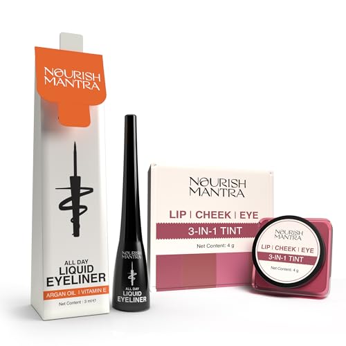 Nourish Mantra Delineador Líquido Todo el Día 3ml Combo miniatura 1