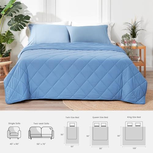 Cozy Bliss Cooling Blanket for Hot Sleepers Queen Size - image 9