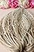 BOHO Curly Double Ended Dreadlock Extensions 21Inch Ombre Wavy Dreads 10 Strands Handmade Crochet Thin Soft Loc Extensions for Women Men Custom Dreadlock (Creamy Ash)