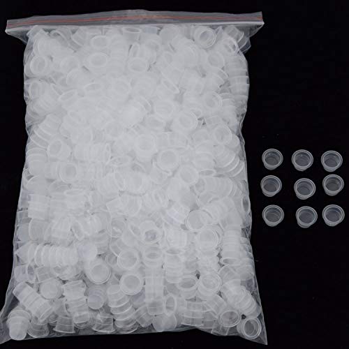 Tattoo Ink Cups,500pcs Plastic Large Tattoo Ink Pigment Cups #15 Tattoo Ink Caps Large,Disposable Tattoo Pigment Cups,Microblading Cups for Tattoo Ink Tattoo Tools and Tattoo Supplies(L)