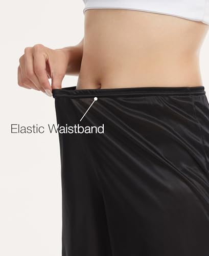 Image of GYS Women's Slip Shorts, Anti Chafing Culotte | Smooth anti-chafe, Quick dry, Lightweight, Tagless, Adjustable waist, Under dress & lounge