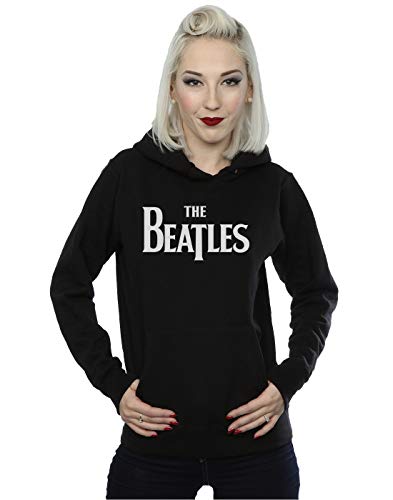 The Beatles Women's Drop T Logo Hoodie X-Large Black