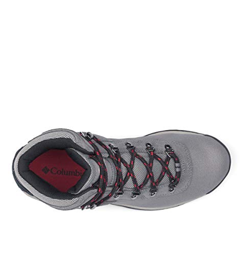 Columbia Bota masculina Newton Ridge Lt impermeável para caminhada, Titânio Ii/vermelho ferrugem, 9.