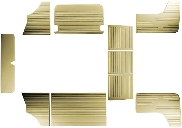 Faux Leather Interior Panel Set for VW T2 B Bay Window Bus 1973–1979 – 10pc Door Trim Compatible with Kombi, Microbus, Camper (T2B(1973-1979), Beige)