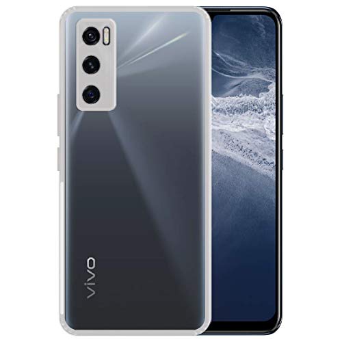 Image of Amazon Brand - Solimo Anti Dust Plug Mobile Cover (Soft & Flexible Back case), for Vivo V20 SE (Transparent)