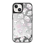 CASETiFY iPhone 14 用 ケース ミラーMagSafe対応 - シルバー (ブラックバンパー)