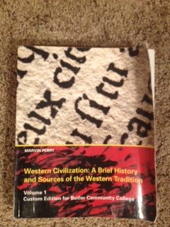 Paperback Western Civilization: A Brief History and Sources of the Western Tradition Book
