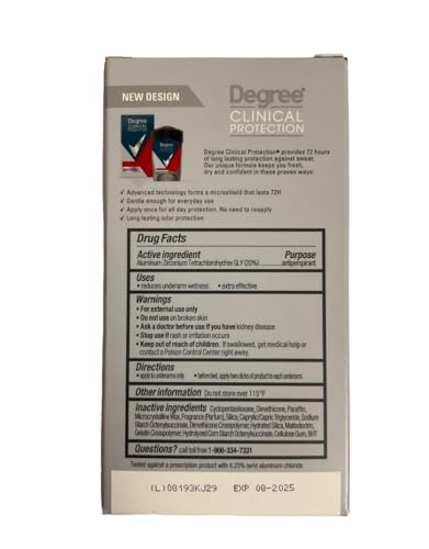 Degree Clinical Sport Men 1.7 oz miniatura 3
