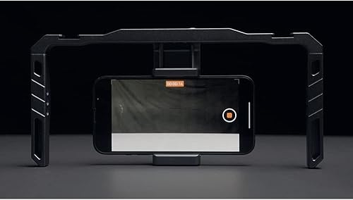 Miniatura 15 de 9.Solutions Plataforma de video para teléfono inteligente, estabilizador de video de mano, kit de aparejo de video de mano, jaula de vlogging para