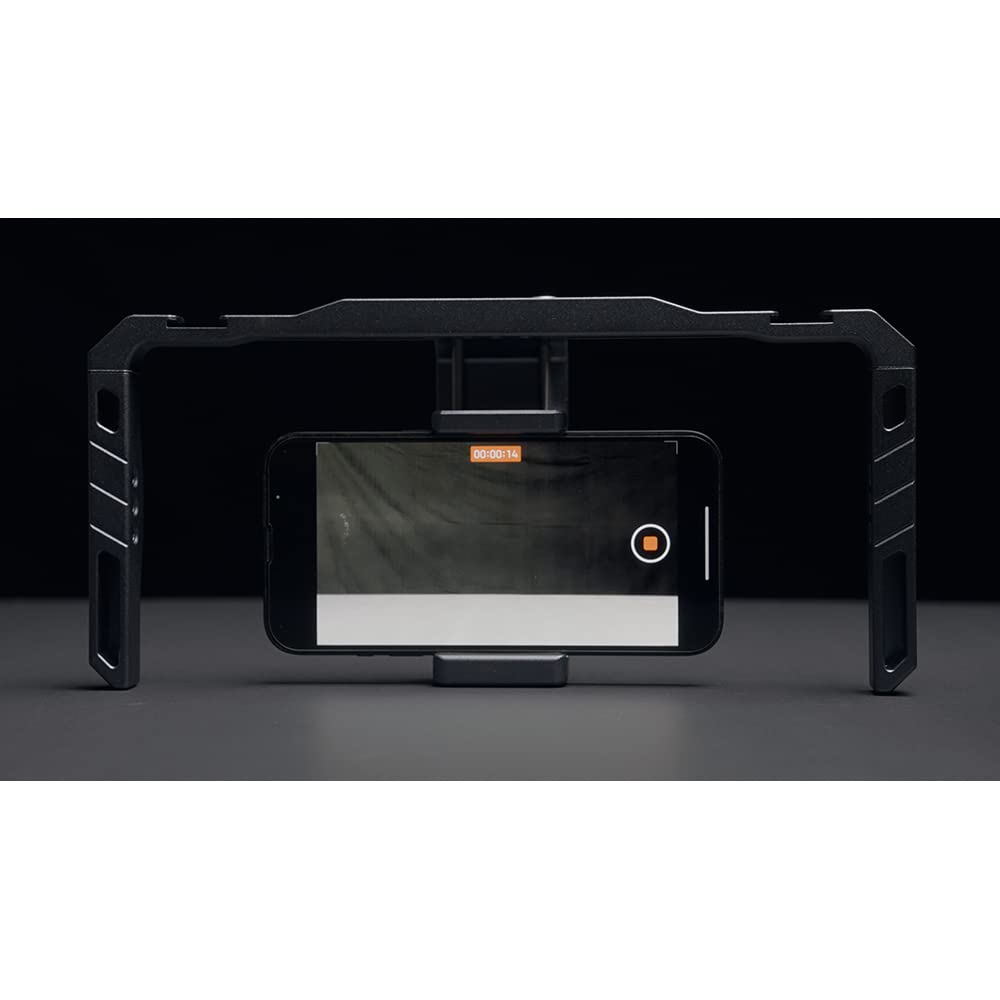 9.Solutions Smartphone Video Rig, telefono stabilizzatore video palmare kit rig per la produzione di film gabbia di vlogging per videomaker Videografo YouTube Tiktok per telefono cellulare, 9.VB5119